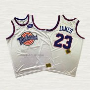 Maglia Lebron James NO 23 Tune Squad Bianco