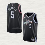 Maglia Luke Kennard NO 5 Los Angeles Clippers Citta 2022-23 Nero