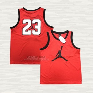 Maglia Michael Jordan NO 23 Rosso Bianco