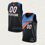 Maglia Oklahoma City Thunder Personalizzate Citta 2021 Nero