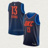 Maglia Paul George NO 13 Oklahoma City Thunder Statement Blu