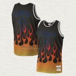 Maglia Penny Hardaway NO 1 Orlando Magic Flames Nero