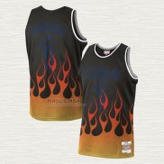 Maglia Penny Hardaway NO 1 Orlando Magic Flames Nero