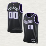 Maglia Sacramento Kings Personalizzate Citta 2021-22 Nero