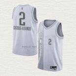 Maglia Shai Gilgeous-Alexander NO 2 Oklahoma City Thunder Citta 2021-22 Bianco