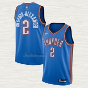 Maglia Shai Gilgeous-Alexander NO 2 Oklahoma City Thunder Icon 2020-21 Blu