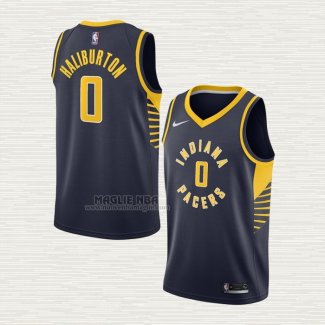 Maglia Tyrese Haliburton NO 0 Indiana Pacers Icon 2022-23 Blu