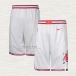 Pantaloncini Houston Rockets Citta 2023-24 Bianco