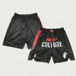 Pantaloncini Miami Heat Citta Just Don 2023-24 Nero