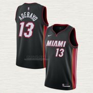 Maglia Bam Adebayo NO 13 Miami Heat Icon 2020-21 Nero