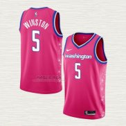 Maglia Cassius Winston NO 5 Washington Wizards Citta 2022-23 Rosa