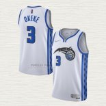 Maglia Chuma Okeke NO 3 Orlando Magic Earned 2020-21 Bianco