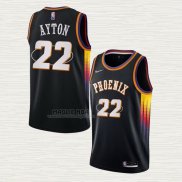 Maglia Deandre Ayton NO 22 Phoenix Suns 75th Anniversary 2022 Nero