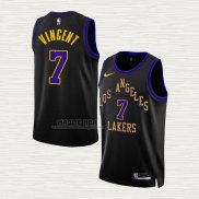 Maglia Gabe Vincent NO 7 Los Angeles Lakers Citta 2023-24 Nero