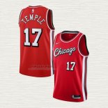 Maglia Garrett Temple NO 17 Chicago Bulls Citta 2021-22 Rosso