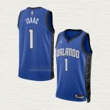 Maglia Jonathan Isaac NO 1 Orlando Magic Statement 2022-23 Blu