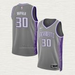 Maglia KZ Okpala NO 30 Sacramento Kings Citta 2022-23 Grigio