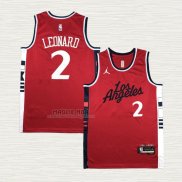 Maglia Kawhi Leonard NO 2 Los Angeles Clippers Statement 2024-25 Rosso