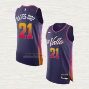 Maglia Keita Bates-Diop NO 21 Phoenix Suns Citta Autentico 2023-24 Viola