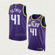 Maglia Kelly Olynyk NO 41 Utah Jazz Classic 2023-24 Viola