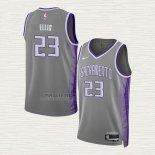 Maglia Keon Ellis NO 23 Sacramento Kings Citta 2022-23 Grigio