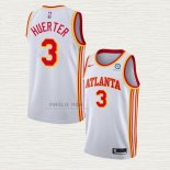 Maglia Kevin Huerter NO 3 Atlanta Hawks Association 2020-21 Bianco