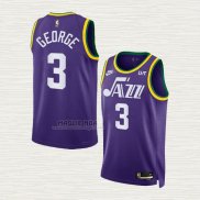 Maglia Keyonte George NO 3 Utah Jazz Classic 2023-24 Viola