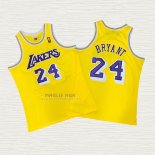 Maglia Kobe Bryant NO 24 Los Angeles Lakers Giallo