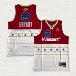 Maglia Kobe Bryant NO 8 All Star 2006 Rosso Bianco