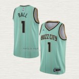 Maglia LaMelo Ball NO 1 Charlotte Hornets Citta Verde