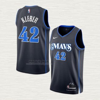 Maglia Maxi Kleber NO 42 Dallas Mavericks Citta 2023-24 Blu