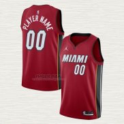 Maglia Miami Heat Personalizzate Statement Rosso