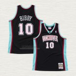 Maglia Mike Bibby NO 10 Memphis Grizzlies Hardwood Classics Throwback Nero