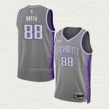 Maglia Neemias Queta NO 88 Sacramento Kings Citta 2022-23 Grigio