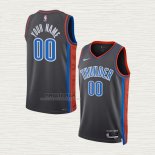 Maglia Oklahoma City Thunder Personalizzate Citta 2022-23 Grigio