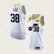 Maglia Saben Lee NO 38 Utah Jazz Association Autentico 2022-23 Bianco