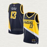 Maglia Torrey Craig NO 13 Indiana Pacers Citta 2021-22 Blu