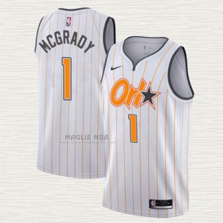 Maglia Tracy McGrady NO 1 Orlando Magic Citta 2020-21 Bianco