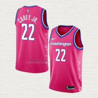 Maglia Vernon Carey Jr. NO 22 Washington Wizards Citta 2022-23 Rosa