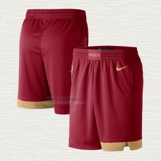 Pantaloncini Houston Rockets Citta 2019 Rosso