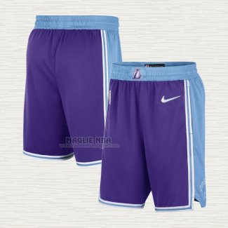 Pantaloncini Los Angeles Lakers Citta 2021-22 Viola