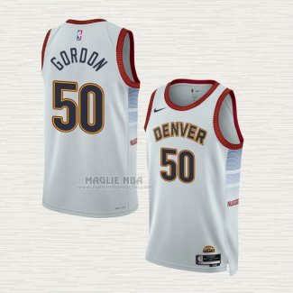 Maglia Aaron Gordon NO 50 Denver Nuggets Citta 2022-23 Bianco