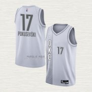 Maglia Aleksej Pokusevski NO 17 Oklahoma City Thunder Citta 2021-22 Bianco