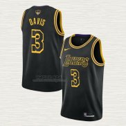 Maglia Anthony Davis NO 3 Los Angeles Lakers Citta 2019 Nero