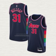 Maglia Ben Paul Millsap NO 31 Philadelphia 76ers Citta 2021-22 Blu