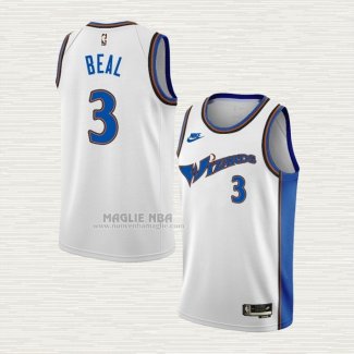 Maglia Bradley Beal NO 3 Washington Wizards Classic 2022-23 Bianco