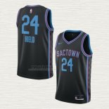 Maglia Buddy Hield NO 24 Sacramento Kings Citta 2020-21 Nero