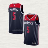 Maglia Cassius Winston NO 5 Washington Wizards Association 2020-21 Blu