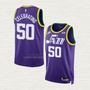 Maglia Celebrating NO 50 Utah Jazz Classic 2023-24 Viola