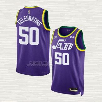 Maglia Celebrating NO 50 Utah Jazz Classic 2023-24 Viola